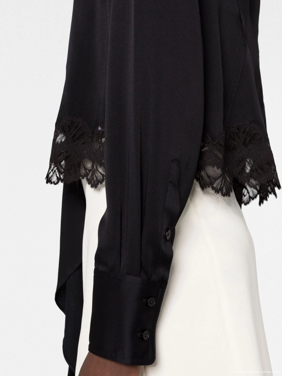Cheap McCartney pussy-bow Stella blouse Women long-sleeve 0422